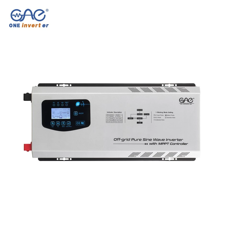 อินเวอร์เตอร์ 5KW อินเวอร์เตอร์พลังงานแสงอาทิตย์ไฮบริด